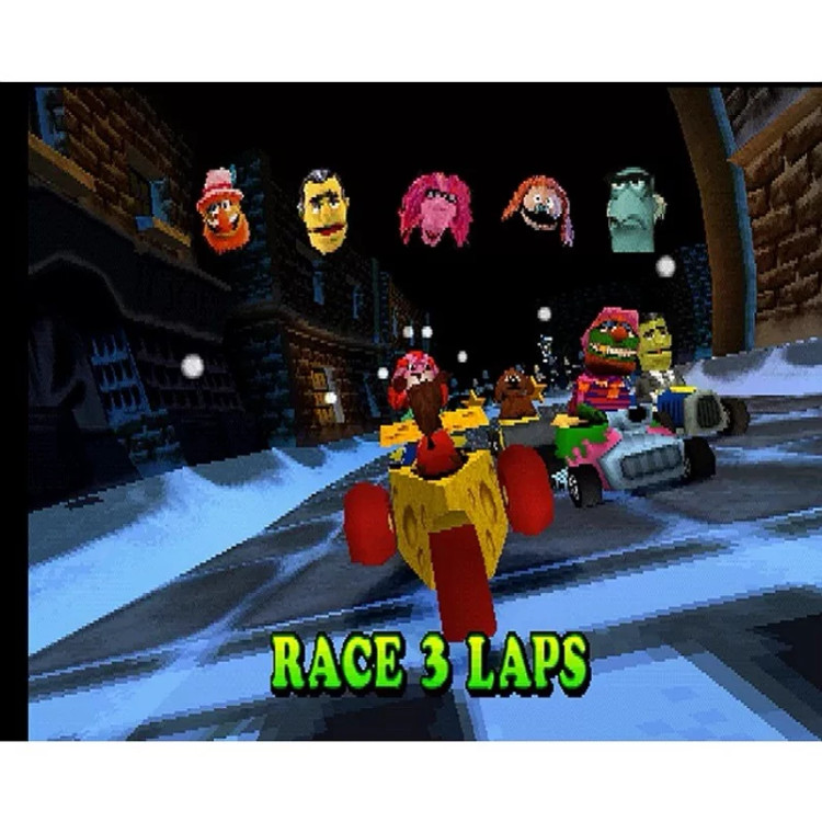 بازی پلی استیشن 1 موپِت (Muppet Race Mania)