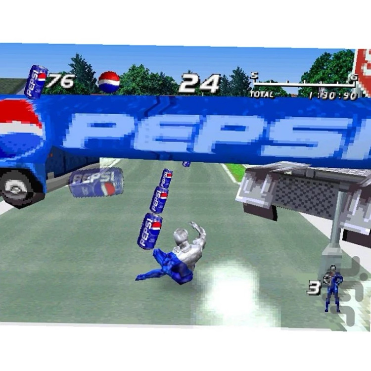 بازی پلی استیشن 1 پپسی من(Pepsi Man)