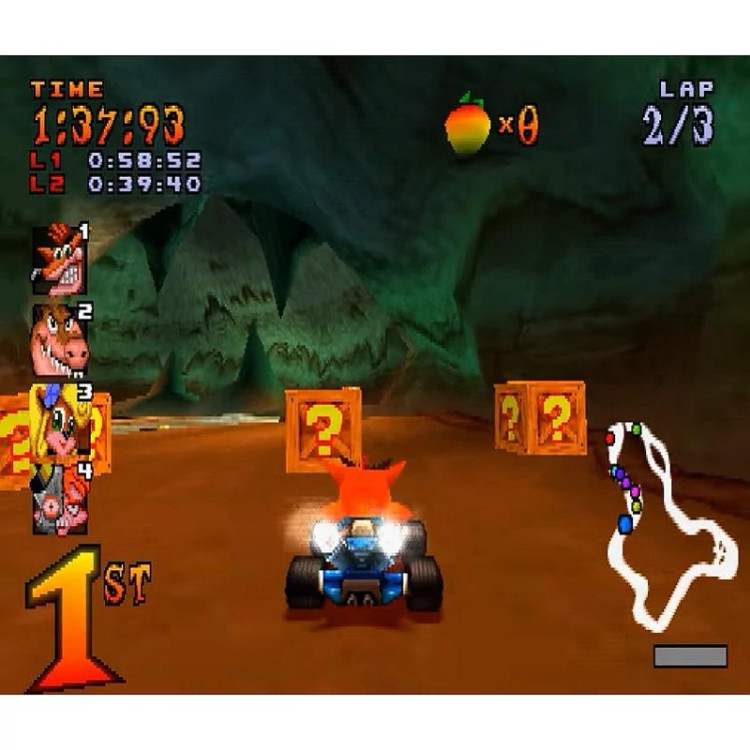 بازی پلی استیشن 1 کراش ماشینی(Crash Racing)