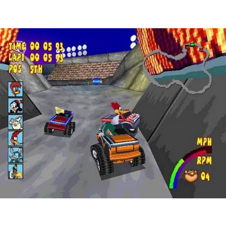 بازی وودی وودی پلی استیشن ۱(Woody peacker Racing)